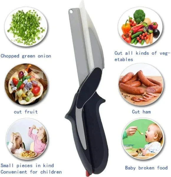 CleverCutter™ - 2 in 1 Stainless Steel Kitchen Knife