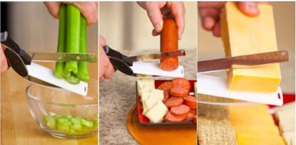 CleverCutter™ - 2 in 1 Stainless Steel Kitchen Knife