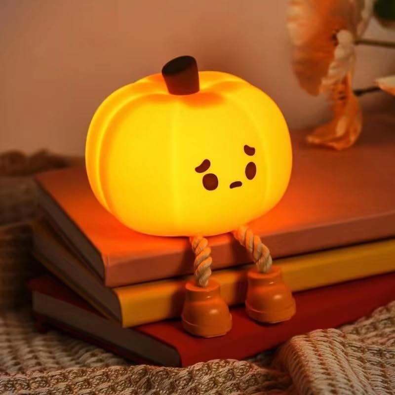 (🎃SPECIAL GIFT🎃)-Cute Silicone Pumpkin Night Light🎃