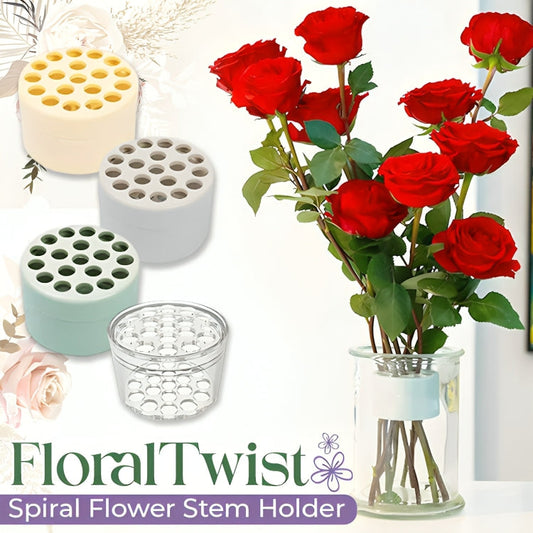 FloralTwist Spiral Flower Stem Holder