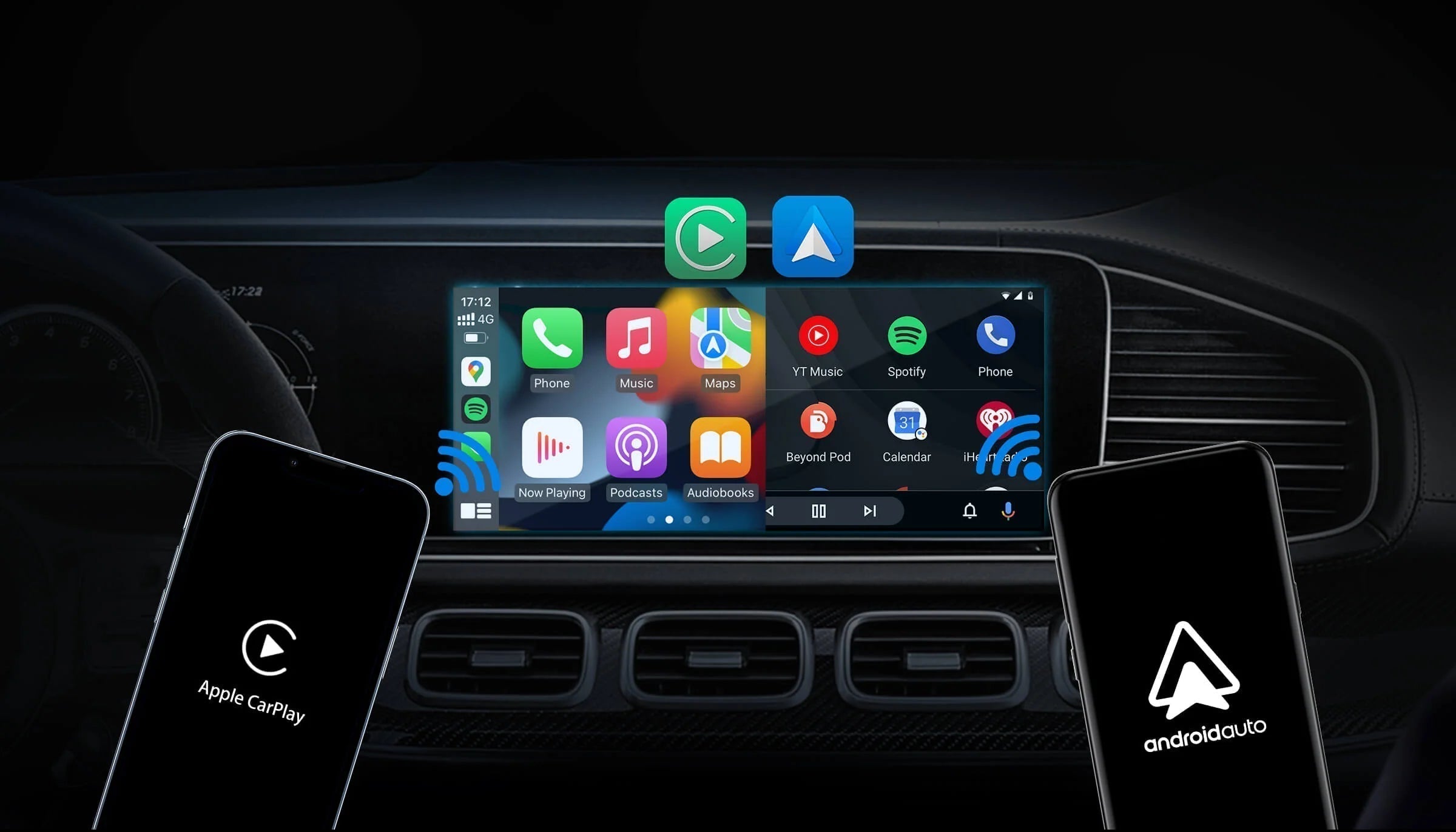 Oveallgo™ Play2Video Wireless CarPlay/ Android Auto