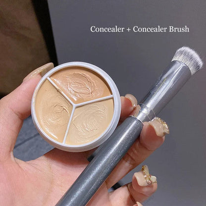 3-In-1 Contouring And Brighten Concealer Palette