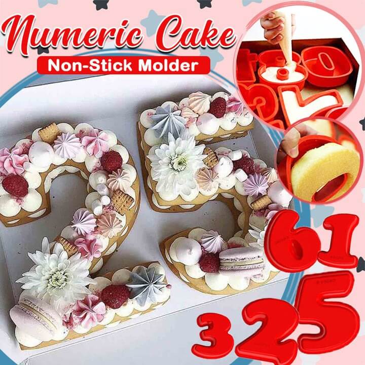 Numeric Cake Non-Stick Molder